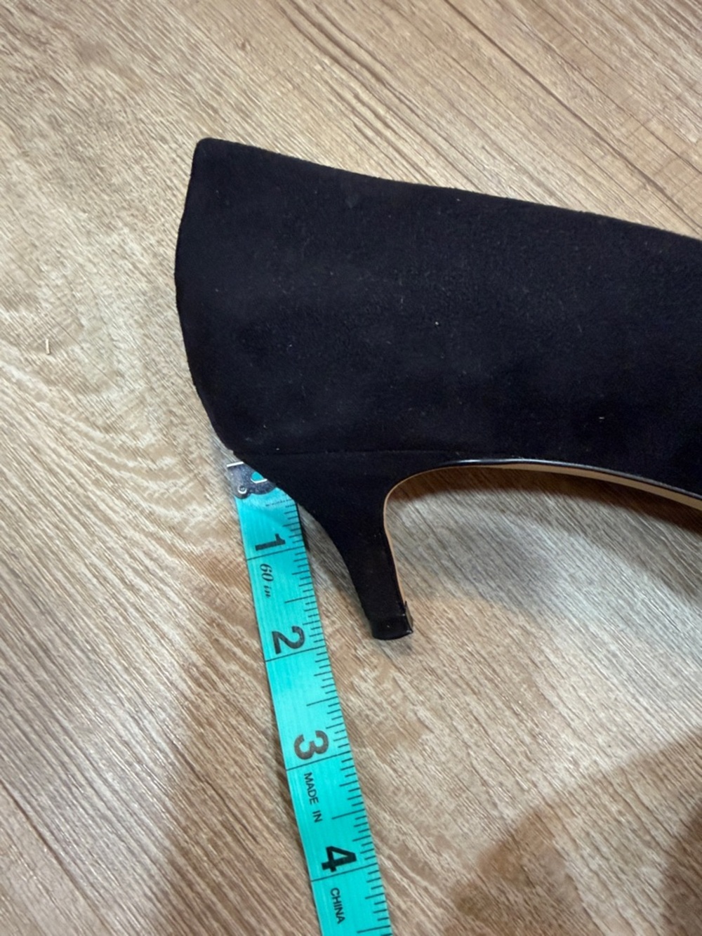 J. Crew Factory Black Suede Pointed Rhinestone Bow Low Pumps, Size 8 - Picture 7 of 7